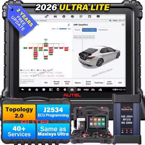 Autel MaxiCOM Ultra Lite S Intelligent Diagnostic Tool, J2534 Programming ECU Coding, Motor TruSpeed