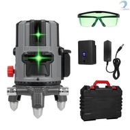 Portable 5 Lines Laser Level Professional Laser Level Green Beam 3° Self Leveling Multi-function Laser Level Waterproof Shockproof and Anti-Fall Laser Leveling   [Sellwell]TOP2