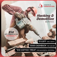 [Ministry of Renovation] HDB BTO Resale Hack Whole House HACKING DEMOLITION PACKAGES & Haulage Servi