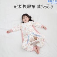 寶寶睡袋兒童巴比象春夏款純棉大童神器分腿連身睡衣嬰兒雙向拉鍊