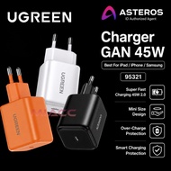 UGREEN GAN 45W PD Type C Super Fast Charging 45W 2.0 Charger Head Adapter iphone 17 Series AVS Samsu
