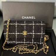 Chanel 毛呢金球 woc