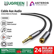 UGREEN AUX Extension Audio Jack Cable 3.5mm to 3.5mm, Jack 3.5mm Male to Dual Jack 3.5mm Female Audi