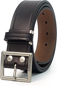 Garrison 0111130 Men's Belt, 1.6 inches (40 mm), 46.1 inches (117 cm), Made in Japan, Cowhide Leathe