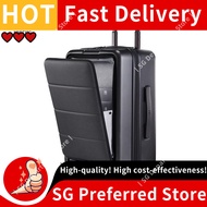 🇸🇬Free shipping🇸🇬 90 Points Xiaomi Side Open Suitcase Business Front Lid 20-Inch Luggage Light Tone 
