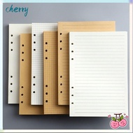 CHERRY 80Sheets Loose Leaf Paper, A5/A6/A7 Horizontal Line/Blank Notebook Refill Paper, Simple Kraft
