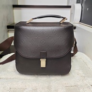 LV 全皮復古相機包