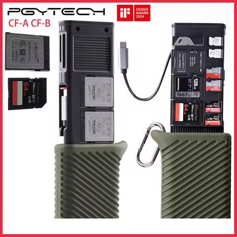 PGYTECH CFexpress CreateMate Card Reader Case Type A/B SD High-Speed Card Reader USB 3.2 Type-C Tran