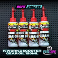 DG | KWORKZ SCOOTER GEAR OIL 120ML | KWORZ GEAR OIL 85W-140 FULLY SYNTHETIC SCOOTER GEAR OIL LEGIT