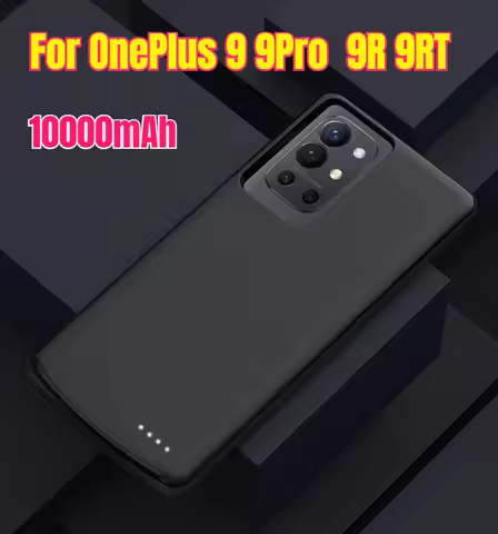 10000mAh Power Bank Case for OnePlus 9 Pro Mobile Phone Back Clip Battery 9R Portable Power Case 9RT