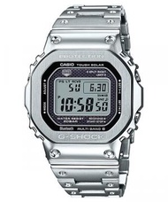 Casio - 35周年紀念手錶 全金屬 電波藍牙電子錶 G-SHOCK GMW-B5000D-1(銀)