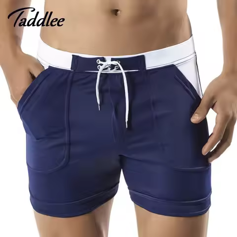 Taddlee Brand Man Men's Swimwear Swim Beach Board shorts swim trunks Swimsuits Bathing Suits Men Swi