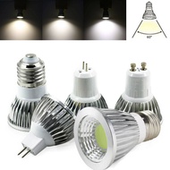 LED COB GU10 E14สปอตไลท์ไฟLED MR16 GU5.3 E27 B22 6W 9W 12WไฟLEDแบบสว่างCOB LamparaไฟAC 220V - 240V