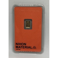1g Gold Bar Nihon Material Japan