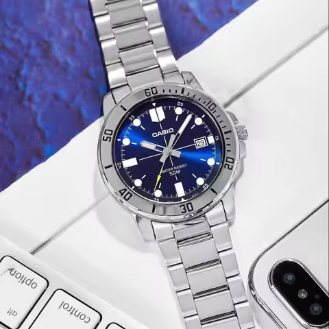 Casio MTP-VD01D Series Business & Leisure Quartz Watch for Men Light Luxury 50M Waterproof Daily Wri
