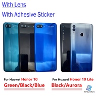 Back Cover For Huawei Honor 10 Lite Back Glass Housing Door Replacement For Honor 10 Rear Battery Case Cover With Camera Lens