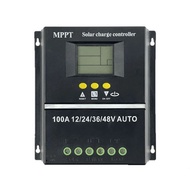 80A/100A MPPT Solar Charger Controller 12V/24V/36V/48V Voltage Automatic Identify Dual USB Off-grid 