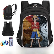 ความจุขนาดใหญ่ น้ำหนักเบา การ์ตูน กระเป๋าหนังสืออะนิเมะสําหรับเด็กนักเรียนชั้นประถมศึกษา Voyage King