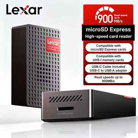 Original Lexar USB 3.2 Type-C and Type-A DATA Cable microSDXC Express Card Reader PLAY PRO Max 900Mb