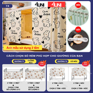 Rèm kí túc xá 4UNI rèm giường tầng kí túc xá sinh viên mẫu mới 2024