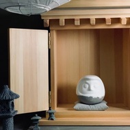 MUDLAB 素白與灰調 水泥達摩造型擴香座連水泥座墊