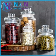 Glass Sealed Cans / Food Storage Jar Spice Bottle Storage Transparent Jar Bottle