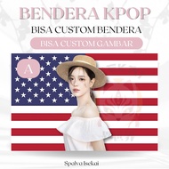 AMERICAN FLAG KPOP KIM ENDS OF GUGUDAN IOI KPOP POSTER/ KPOP FLAG/ KPOP Tapestry/ Kpop Tapestry/