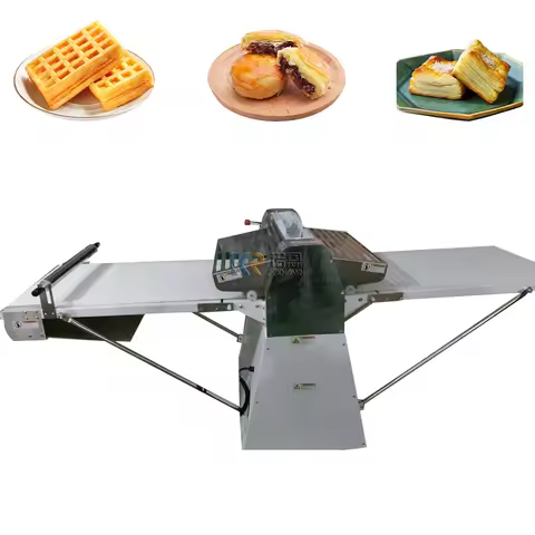 Dough Pastry Electric Press Machine Croissant Dough Sheeter Paratha Pastry Sheet Making Machine For 