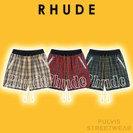 ️[Mirror Quality] - Rhude Flannel Court Logo Shorts, Rhude Shorts, men's shorts