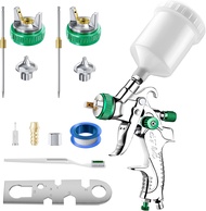 HVLP Air Spray Gun with 0.8/1.0 mm Nozzles Mini Automotive Air Paint Sprayer Gun Kit Car Paint Gun S