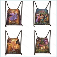 Disney Encanto Kids Backpack Drawstring Pocket Student School Bag Cartoon Cute Large Capacity Gift F