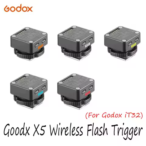For Godox iT32 Flash Compatible with Olympus Canon Sony Fuji Nikon New Godox X5 2-in-1 Hotshoe & Wir