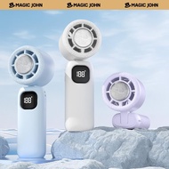 NEW - MAGIC JOHN 3 in 1 Mini Handheld Cooling Fan, 100 Speed Wind Power & Ice Cooling Function, Smal