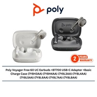 Poly Voyager Free 60 UC Earbuds +BT700 USB-C Adapter +Basic Charge Case (7Y8H3AA) (7Y8H4AA) (7Y8L3AA