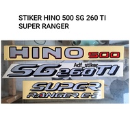 Sticker hino 500 sg 260 ti super ranger / sticker hino 500 / sticker sg 260 ti hino