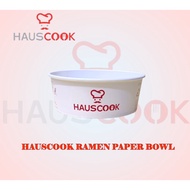 Hauscook 1300cc round disposable induction ramen bowl container paper aluminum heatable lazo mee