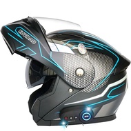 Anak Men Modular Dual Visor Helmet for Motorcycle with Bluetooth Headset Intercom