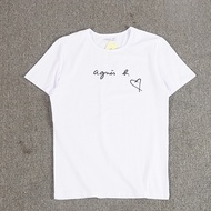New Agnes B Short-Sleeved T-Shirt - Unisex Round Neck Casual Top