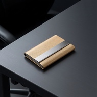 Men's Business Card Holder, Women's Business Large Capacity Card Storage Box, Gold-Plated UV Busines