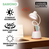 Samono Reading Lamp - Portable Flexible Neck Adjustable Eye Protection Dimmable Study Table Lamp SW-