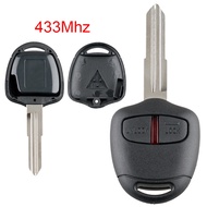 433MHz 2 Buttons Car Remote Key with ID46 Chip and MIT11 Blade Fit for MITSUBISHI Outlander Pajero Montero Triton ASX Lancer