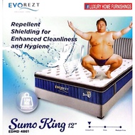SUMO KING 12" POSTURE Spring System High Density PU Foam Turn Free Superior Back Support Mattress with Solid Edge Suport