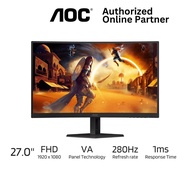 AOC C27G4ZE 27" VA 1500R 280Hz 0.3ms sRGB 124% FHD Gaming Monitor (HDMI 2.0 × 1, DisplayPort 1.4 × 1