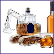 Whiskey Decanter 350ml Excavator Shaped Pourer Dispenser Whiskey Decanter Container Storage for Bour