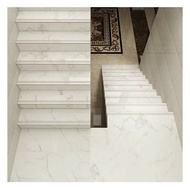 Stepnosing Granit Tangga Motif Marmer Putih Statuario Grey Glossy 30x60 30x80 30x90 30x100 30x120