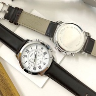 [Original] Fusl FS4735 Men's Grant Chronograph Brown Leather Strap Men Watch
