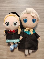 冰雪奇緣 Elsa Anna畢業公仔