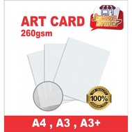 260gsm ART CARD DOUBLE SIDE GLOSSY (A4 / A3 / A3+)