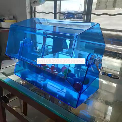 Transparent Manual Lottery Box Turntable Machine Roller Box Program Activity Box Customization
