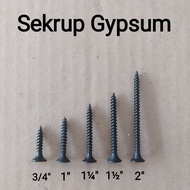 Scrup Gypsum / Sekrup Gipsum 3/4" 1" 1 1/2" 1 1/4" 2" / Skrup Gypsum 25cm 3cm 4cm 5cm / Sekrup Gypsu